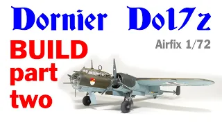 DORNIER Do17z 'Flying Pencil' Airfix Build Day Two 2022 re-release 1/72 scale HD 1080p
