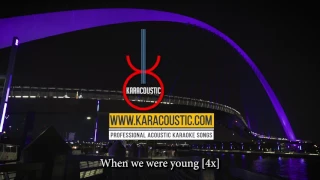 When We were Young by Adele Acoustic Guitar Backing Track | Acoustic Karaoke