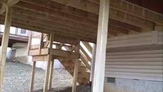 Poorly Built Patio Deck Discovered by Franklin TN Home Inspector.wmv