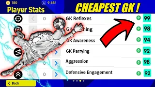 99 GOALKEEPER REFLEXES! 99 GK CATCHING! CHEAPEST GK EVER (8,000 GP) | eFootball 2023 Mobile