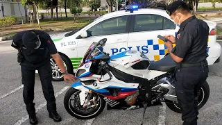 Tiba2 abg polis datang...apakah kesudahannya saksikan video ini..superbike dan peronda pdrm..