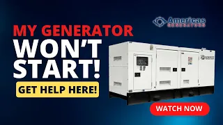 Help! Why won't my generator start? (Check these items now!)