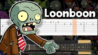 Plants vs Zombies - Loonboon - Guitar tutorial (TAB)