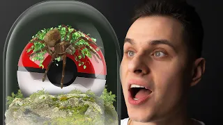 MÓJ PAJĄK ZAMIESZKAŁ W POKEBALLU! NOWE TERRARIUM!