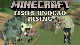 Minecraft Mod Review Indonesia : Fish's Undead Rising Mod