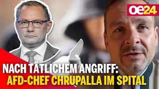 Nach tätlichem Angriff: AfD-Chef Chrupalla im Spital | @geraldgrosz