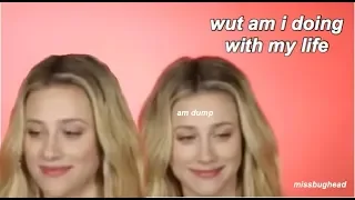 lili reinhart getting annoyed for 2 minutes and 24 seconds straight