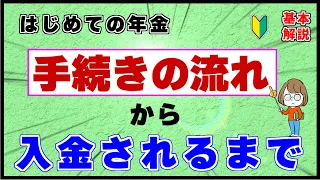 これから年金を受給する人の【手続きの流れ】