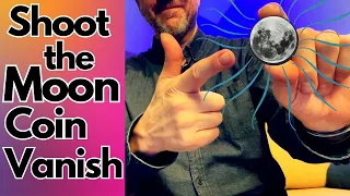 The Amazing "Shoot the Moon" Coin Vanish. Magic - Sleight of Hand Tutorial.