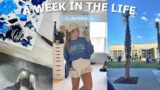 A Week in My Life in Charleston, SC | pickleball, friends, painting, working out + more!