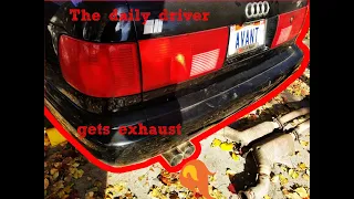 Audi S6 Avant (C4, 5 cylinder 20vt) Gets new old exhaust!