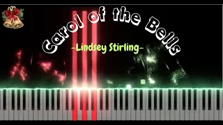 Carol of the Bells by Lindsey Stirling - Piano Tuto - Xmas lights