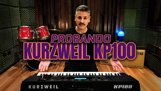 Probando el Kurzweil Kp100 en  PennyLane Estudios teclados, piano electrico, test, keyboard