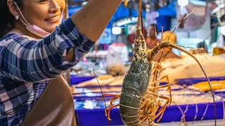 Thailand’s Freshest Seafood Market, GIANT Lobsters, HUGE Oysters, MASSIVE Prawns