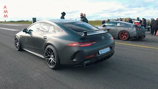 800HP Mercedes-AMG GT63 S vs 900HP Nissan GT-R R35