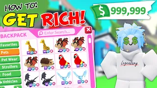 HOW TO GET RICH in Adopt Me 🤑 10 x TIPS to get your DREAM PET in Roblox Adopt Me