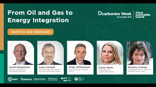 Dcarbonise Week - From oil and gas to energy integration