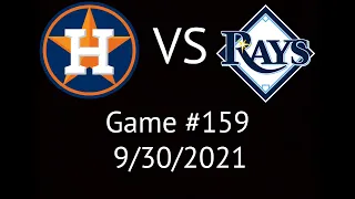 Astros VS Rays Condensed Game Highlights 9/30/21