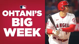 Shohei Ohtani GOES OFF at plate and on mound in same week! (6 HRs, 1 Win, 1 ER, 5 Ks)