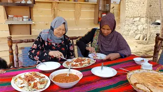 Village Life in Afghanistan - Cooking Special Afghani Food "Aashak"