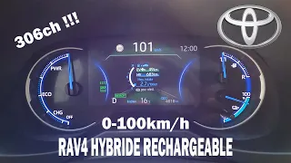 0-100 km/h TOYOTA RAV 4 HYBRIDE 306ch
