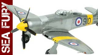 What are PM Model kits like? Hawker Sea Fury 2 seater trainer (1:72 scale model kit review)