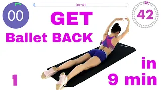 BALLET BACK workout in 9 MIN with ballerina Maria Khoreva