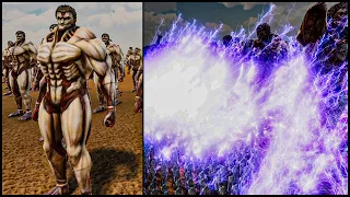 12.000 Titans vs 17 Lines Of Heroes And Gods - Ultimate Epic Battle Simulator 2