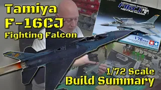 Tamiya F-16CJ Block 50 Fighting Falcon 1/72 scale model - ref 60786 - Kit build and summary review