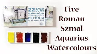 Roman Szmal Aquarius Watercolour Paints Review - Small Set of Five Colours - ECWS Set
