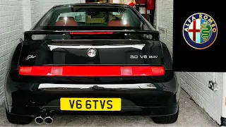 Alfa Romeo GTV 3.0 v6 Busso exhaust sound. CF2 manifolds, Wizard & Cybox working in harmony