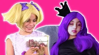 Esme Can't Stop Sleepwalking 😴 Malice's Magic Grapes Prank - Princesses In Real Life | Kiddyzuzaa