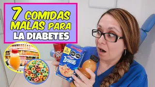 ¡7 COMIDAS MALAS para la DIABETES! 🍜🧈 /Dra. Melissa Tejeida