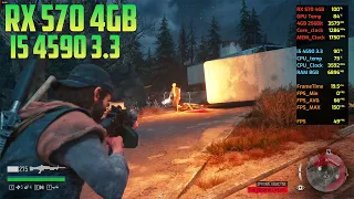 Days Gone - RX 570 4GB - i5 4590 - 8GB Ram High Settign - 1080p