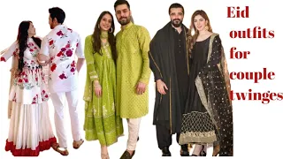# couple twing dress design 2024 /couple same Eid outfits / top and classical dress design couple