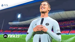 FIFA 23 - PSG vs Barcelona Ft. Messi, vs Ronaldo,Champions League 2024 | PS5™ [4K60]