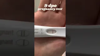 9 DPO Pregnancy Test #ttc  #infertility