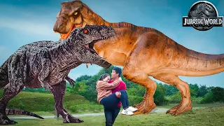 The Best T-rex Chase Movie | Jurassic World Dominion | Dino Ranch 2022 | Dinosaur Video | Ms Sandy