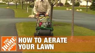 How to Aerate Lawns with the Ryan Pro Turf Lawn Aerator Rental | The Home Depot