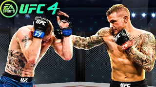 My 1st Time Ever Getting a Double Knockdown! | (Dustin Poirier UFC 4 Ranked)