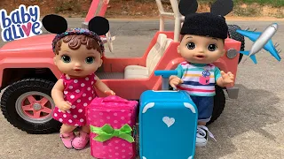 Baby Alive Abby Packing for Disney Vacation  ✈️