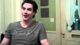 Zap2it on the Scene of "The Vampire Diaries"- Michael Trevino, Candice Accola, Ian Somerhalder.mp4