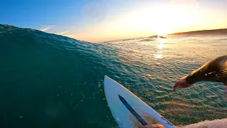 POV SURFING PERFECT PEAKS AT SUNSET