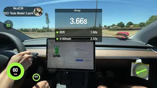 2021 Tesla Model 3 Performance 0-60 (Dragy)