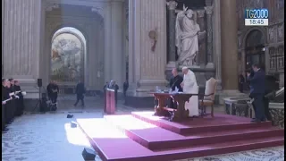 Papa Francesco incontra i parroci di Roma nella Basilica di San Giovanni in Laterano