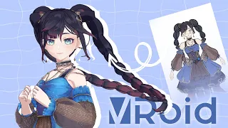 Making a Mona skin on Vroid【Speed Model】