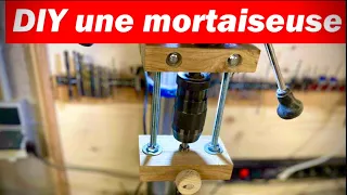 Comment transformer une perceuse à colonne en mortaiseuse à bédane