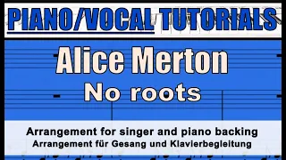 ALICE MERTON - No roots - sheet music for voice / piano backing