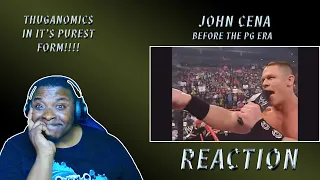 THUGANOMICS SAVAGERY | John Cena Before The PG Era pt. 1 (REACTION)