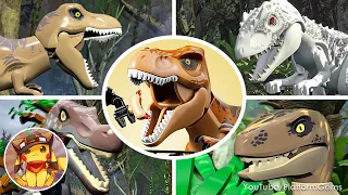 LEGO Jurassic World - All Bosses With Cutscenes (2 Player) [2K 60FPS]